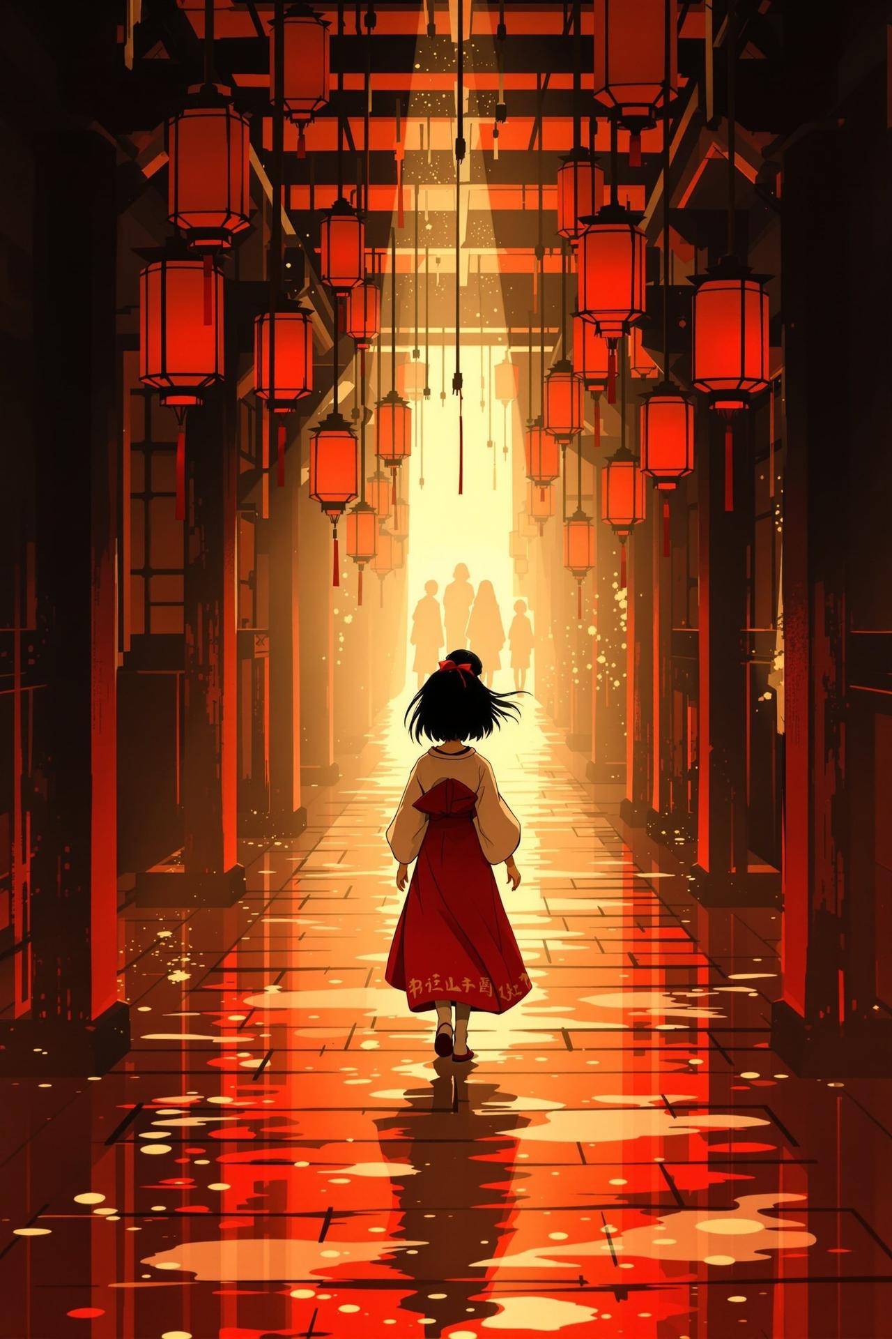 69视频放映室工作场景，胶片投影仪光束穿过尘埃